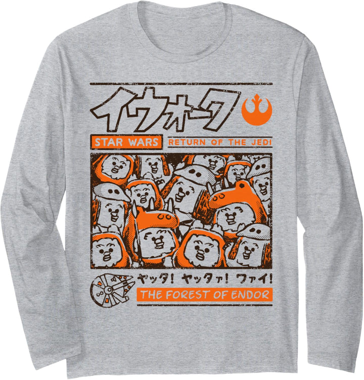 Star Wars Ewok Forest Of Endor Langarmshirt