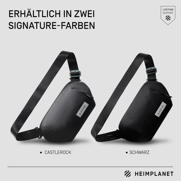 HEIMPLANET Original | Transit Line Sling Pocket | Wasserfeste Hüfttasche aus hochwertigem DYECOSHELL