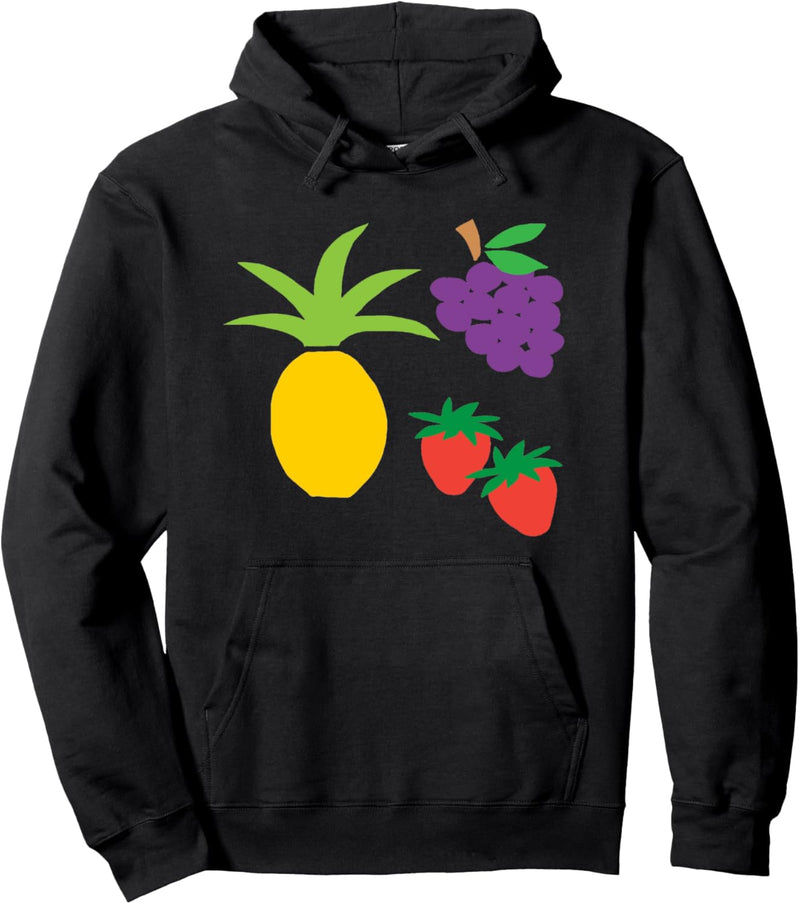 Ananas Trauben Erdbeeren Pullover Hoodie