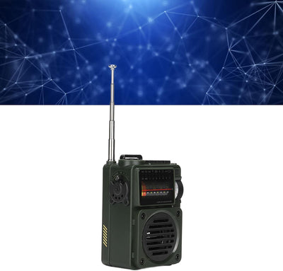 HRD 700 Music Player, Vollband Rundfunkempfangsradio mit Eingebauter 1000 mAh Lithiumbatterie, Bluet