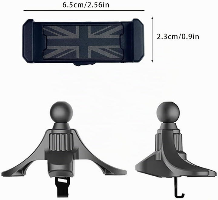 Auto Telefon Halter, Für Mini Cooper R50/R52/R53 Runde Luft Ventilation Telefon Halter für iPhone &amp;