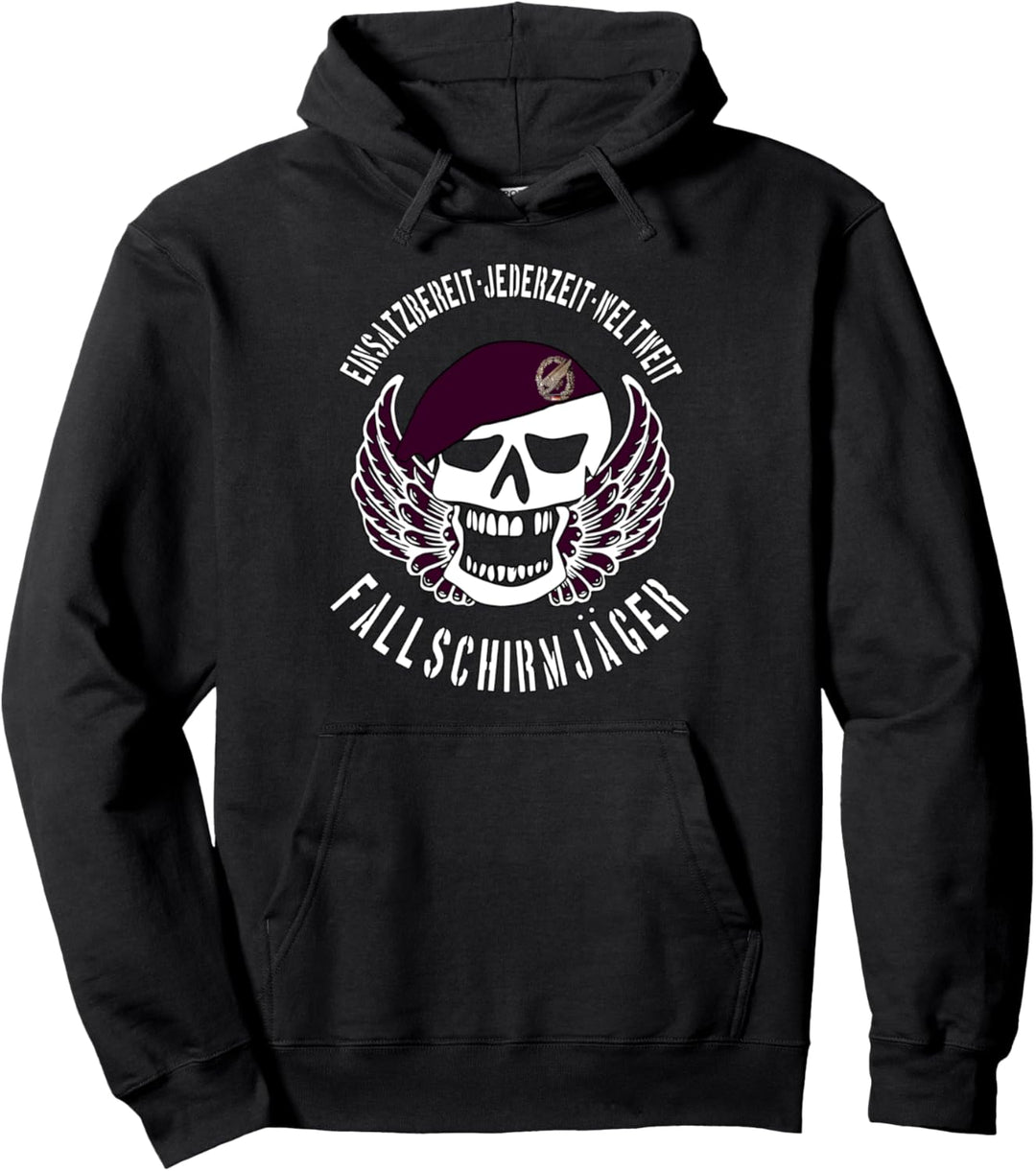 Einsatzbereit Jederzeit Weltweit - Fallschirmjäger Geschenk Pullover Hoodie