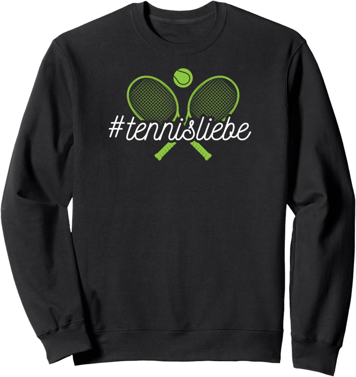 Tennisliebe Tennisschläger Motiv für Männer Tennis Sweatshirt