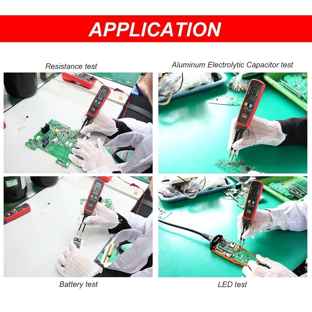 UNI-T UT116A SMD Tester Meter Multimeter Rotable Tweezer Resistance Capacitance LED Diode Continuity