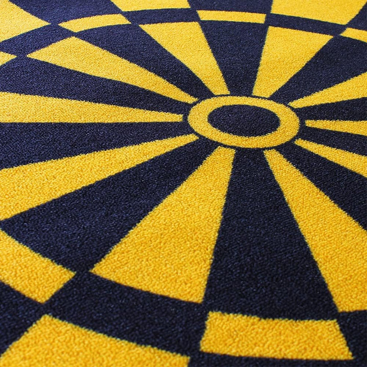 Kingpower Dartteppich mit Abwurflinie, Dart Zubehör mit Motiv, Dartmatte mit Oche, pflegeleichter Te
