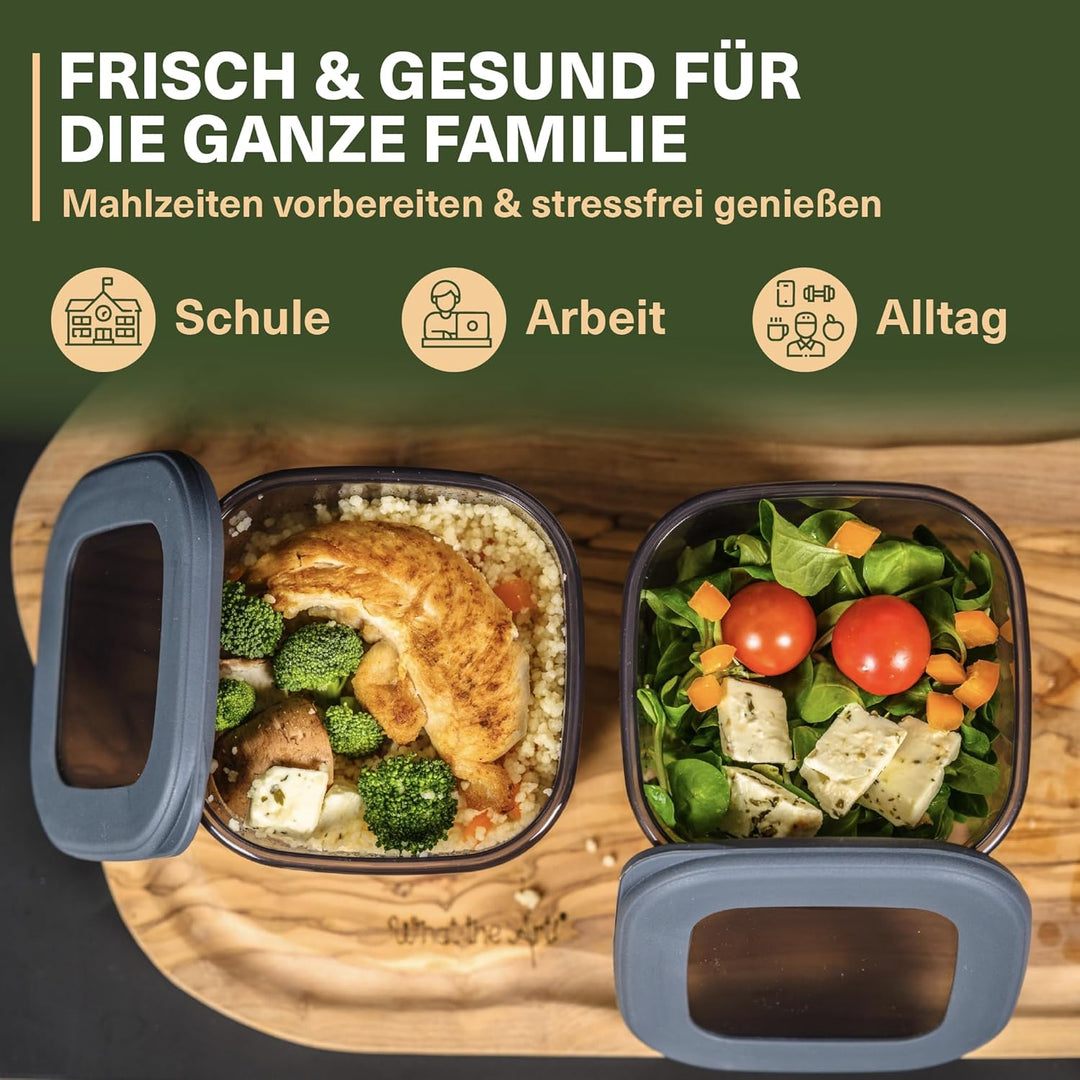 Vorratsdosen mit Deckel Luftdicht, 20er Vorratsbehälter Set BPA-Frei, Vorratsdose zur Müsli Mehl Auf