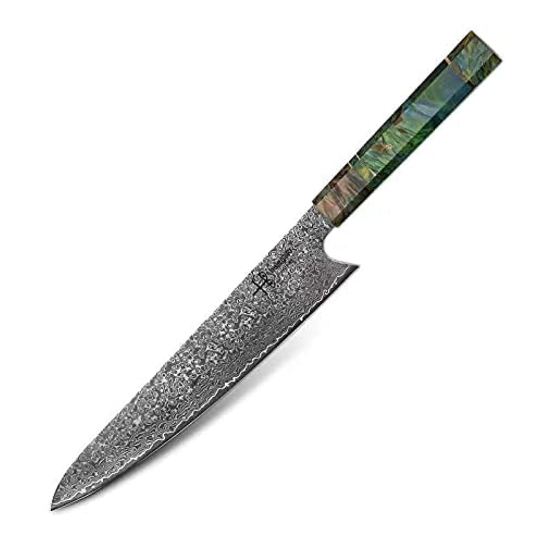 hajegato Gyuto Hajegato Einzigartiger einzigartiger Griff Professionelles 25,4 cm japanisches Kochme