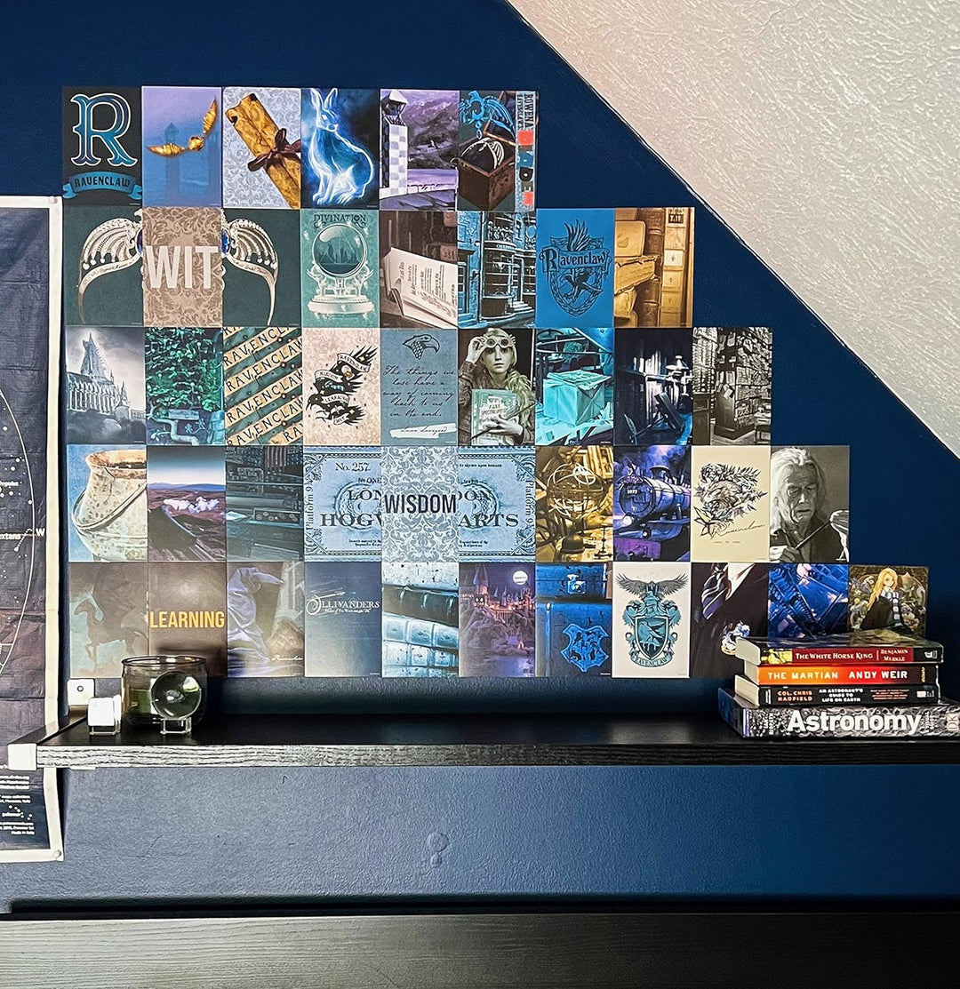 Conquest Journals Harry Potter Ravenclaw Wandcollage, Set von fünfzig 10,2 x 15,2 cm, offizielle Kun