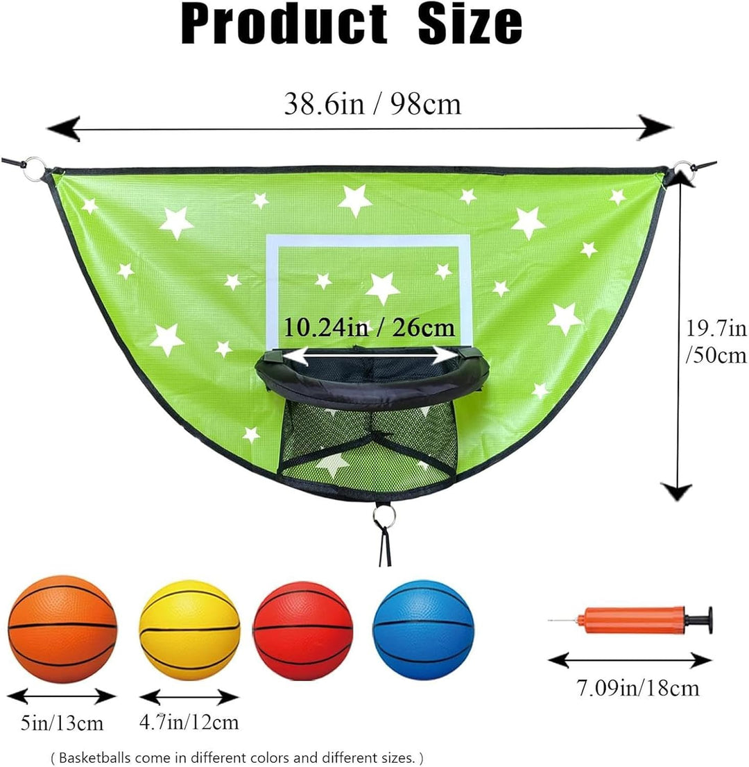Generisch Trampolin-Basketballkorb - Hüpf- und Dunking-Spiel für Kinder,Trampolin Basketball Set | f