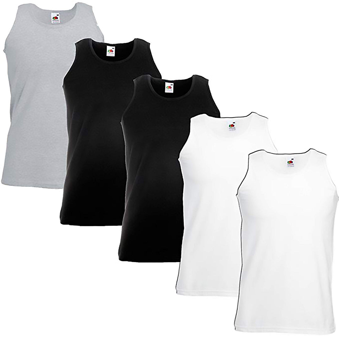 Fruit of the Loom Herren Unterhemd Athletic M L XL XXL 3XL 4XL 5XL auch Farbsets (1er/5erPack) S - 2
