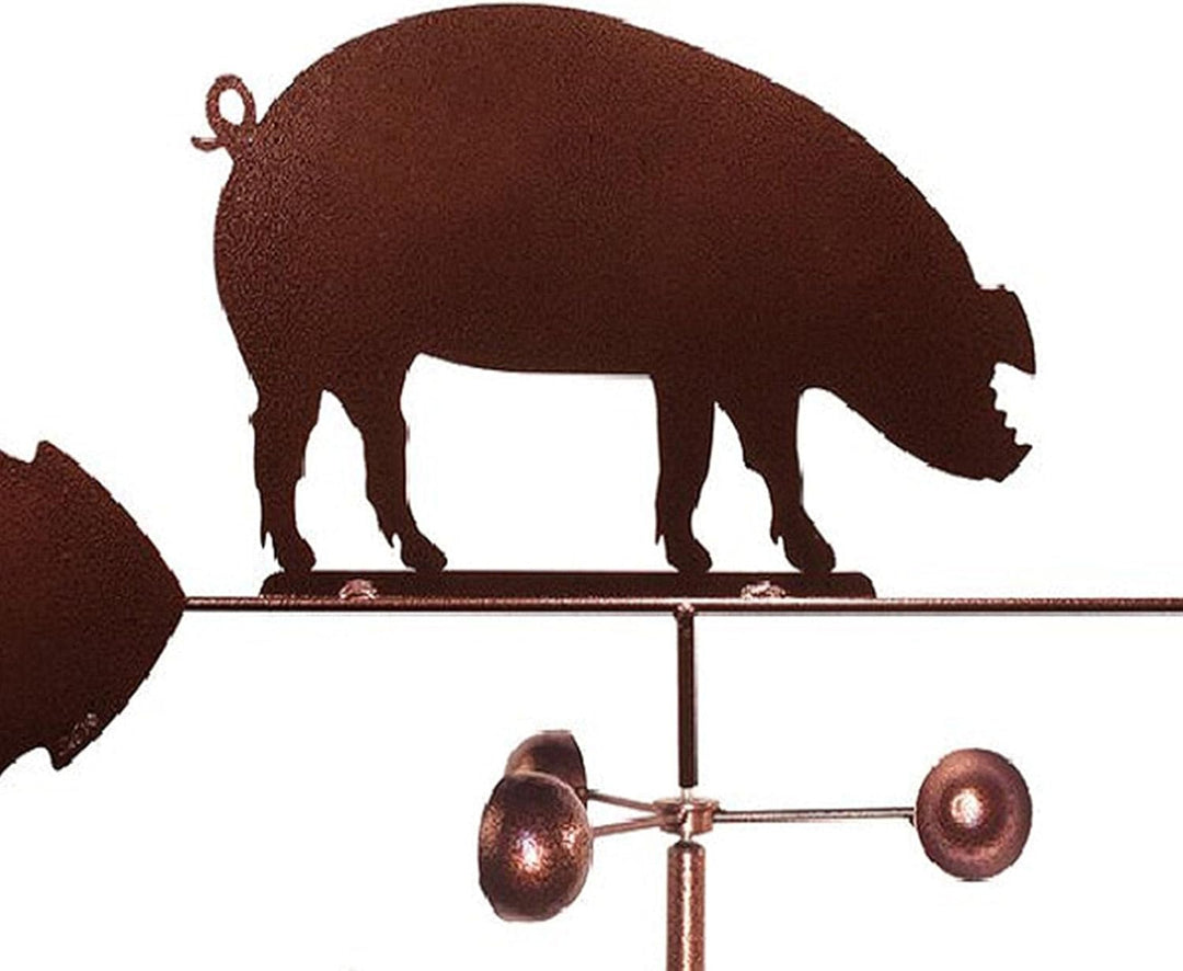 Edelstahl Metall Wetterfahnen, Schwein, Pferd Retro Bauernhof Szene Gartenflor Wetterfahnen, dekorat