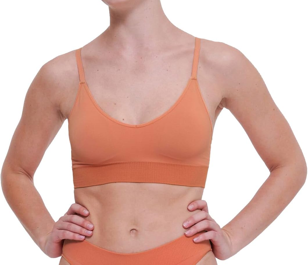 Sloggi Damen Ever Infused Multi VIT Bralette Bra XS Apricot Brandy, XS Apricot Brandy