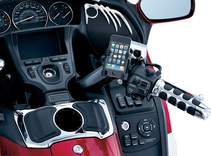 Kuryakyn 1698 Motorrad-Zubehör: Kupplung/Bremsstange-Halterung, Tech-Connect-Halterung, GPS-Geräte/T