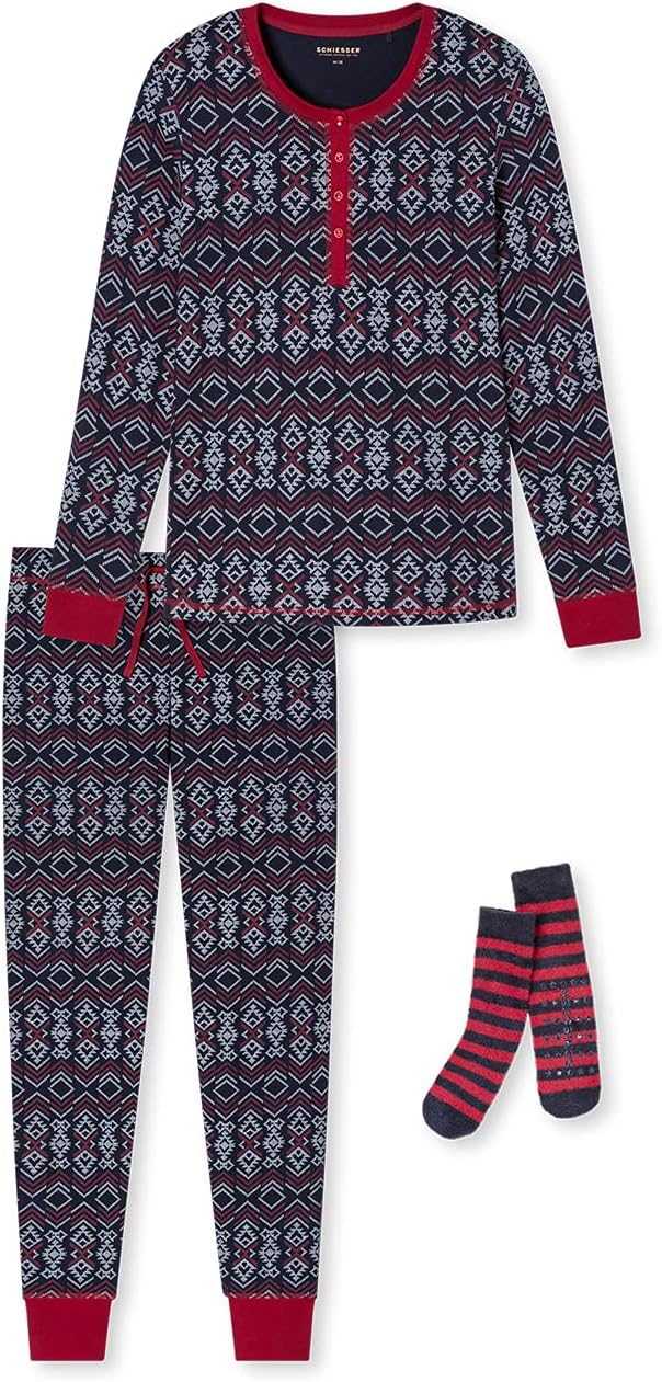 Schiesser Damen Geschenkset Pyjamaset L Mehrfarbig, L Mehrfarbig