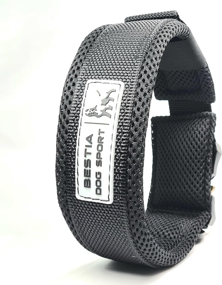 Bestia Dog Sport - Schnellverschlusshalsband XL - Beschlag von 60 bis 75 cm, XL - Beschlag von 60 bi