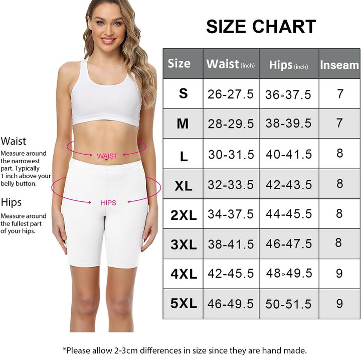 wirarpa Radlerhose Damen Kurz Baumwolle Boxershorts Unter Kleid Rock Unterhosen mit Bein Anti Scheue