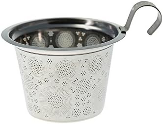Eigenart TEAEVE Porzellan Teetasse, Becher mit Sieb + Deckel, Rustic Flower im Geschenkkarton