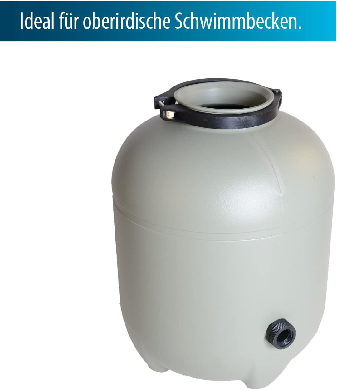 AquaForte Aqualoon EZ Clean 400 Filterset inklusive Pumpe mit Vorfilter und Filtertankhöhe 550 mm, 4