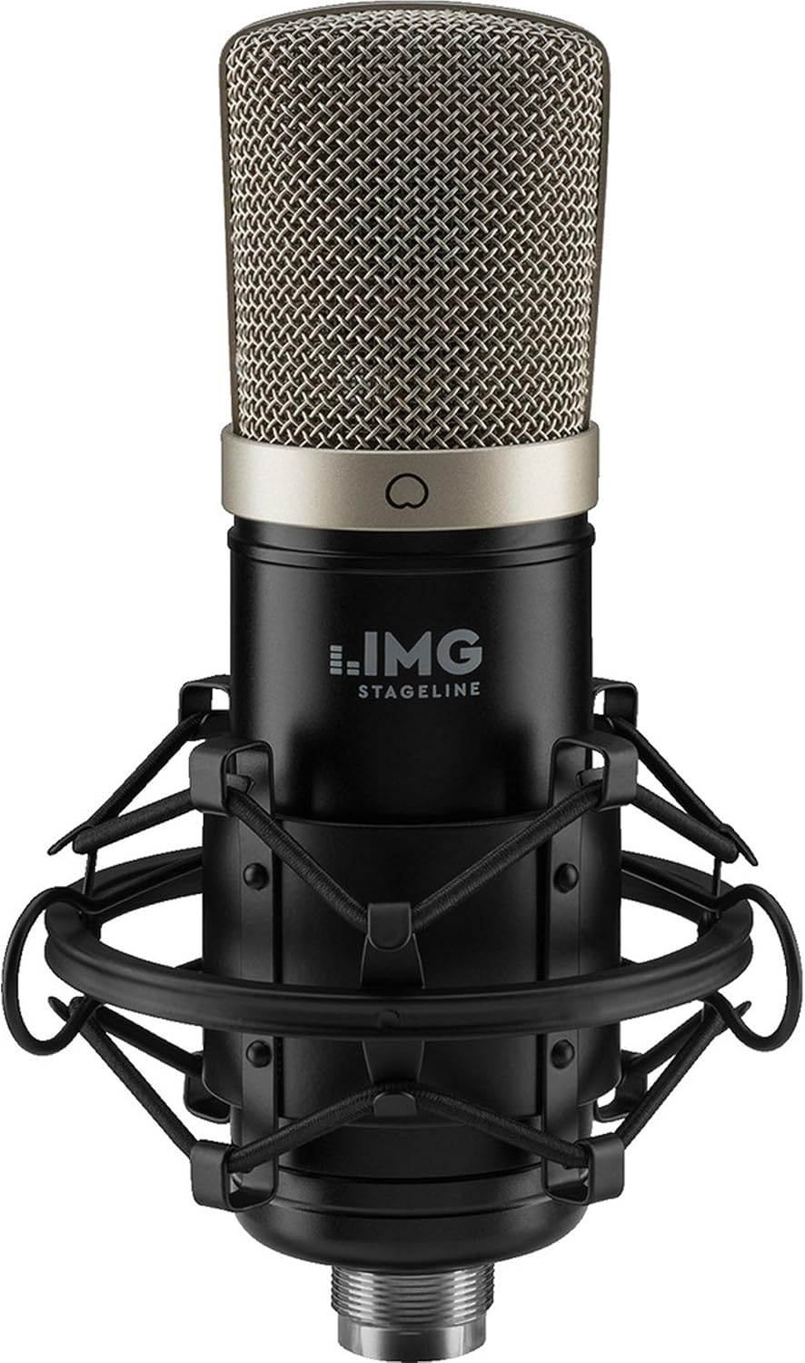 IMG Stageline ECMS-50USB Kondensator-Mikrofon mit Grossmembran, USB-Mikrofon für anspruchsvolles Hom