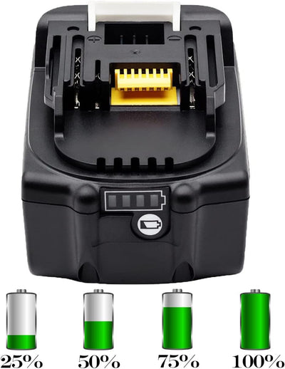 18V 5.0Ah Li-ion Ersatzakku für Makita BL1850 Werkzeugakkus 18V Li-ion Akku 5000mAh Kompatibel BL186