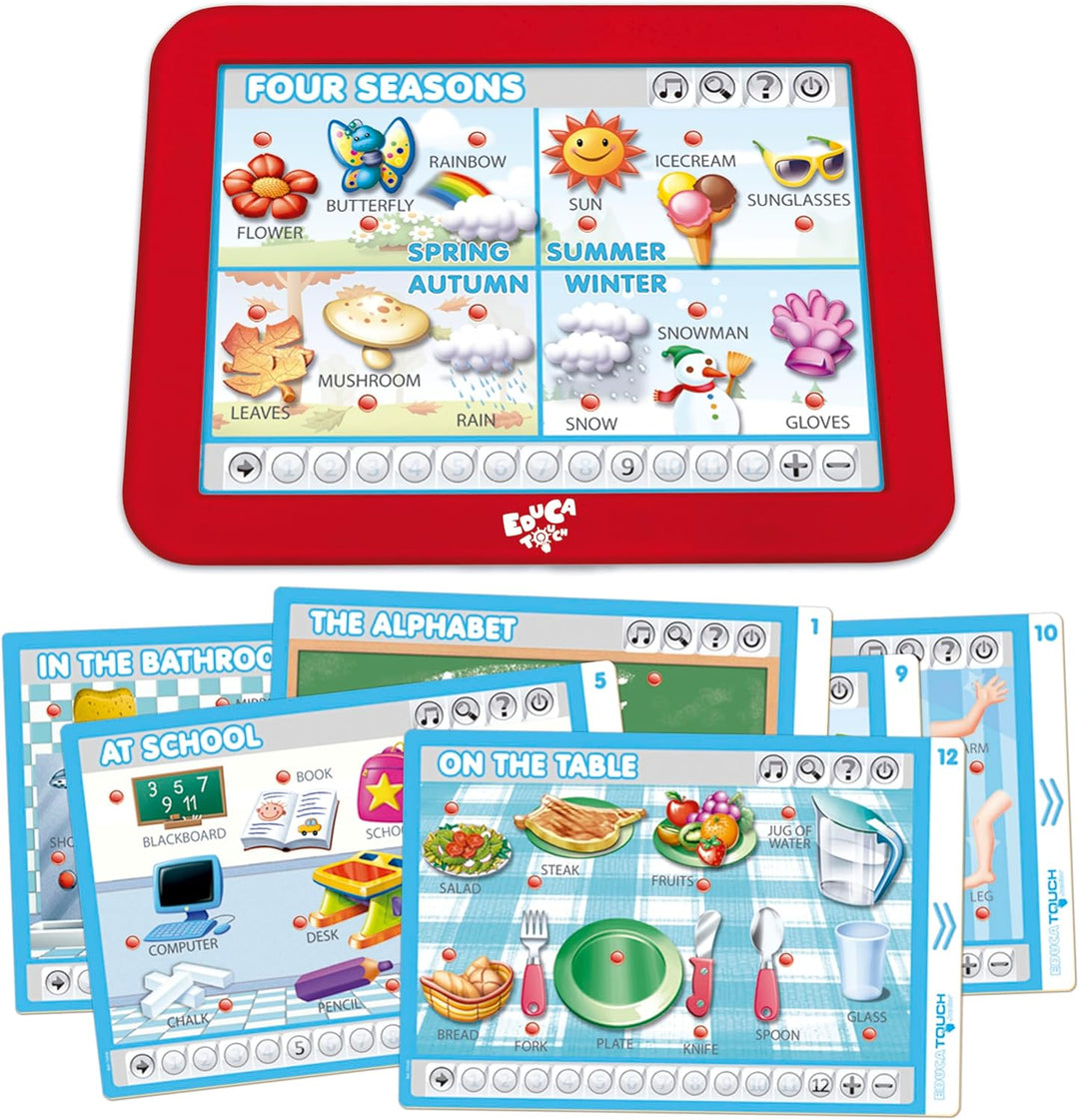 Educa Touch Junior Lernspiel für Kinder, Mehrfarbig (15438) Englisch, Englisch