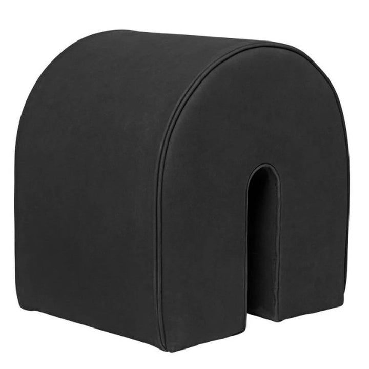 Kristina Dam Studio - Curved Pouf - Pouf/Hocker/Polsterhocker - Black - 42 L x 36 W x 42 H cm