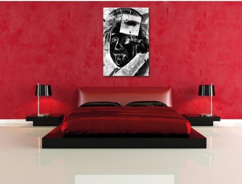 Einsteins secret negative Leinwandbild Bild auf Leinwand, XXL riesige Bilder fertig gerahmt mit Keil