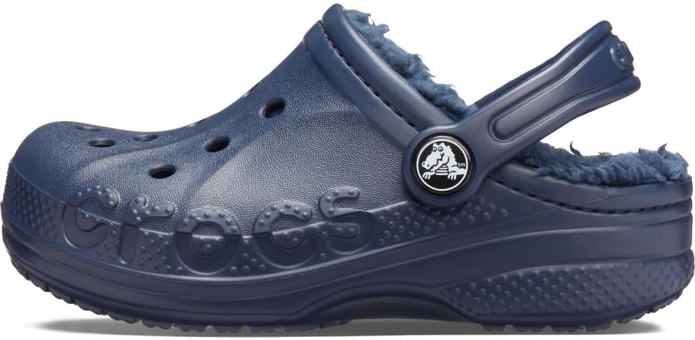 Crocs Unisex Kinder Baya Lined T Clogs 22/23 EU Navy, 22/23 EU Navy