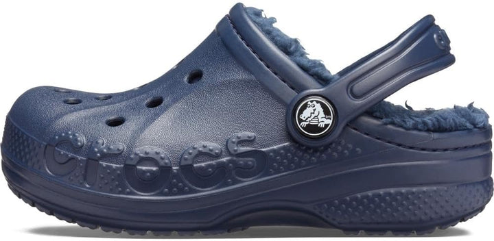 Crocs Unisex Kinder Baya Lined T Clogs 22/23 EU Navy, 22/23 EU Navy