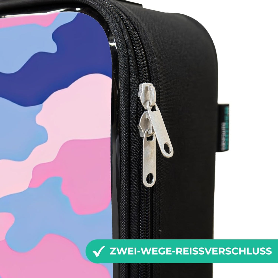 NoBoringSuitcases.com® Kinderkoffer Klein Reise Trolley 48x31x19 cm Rollkoffer Kleiner Kinder Koffer