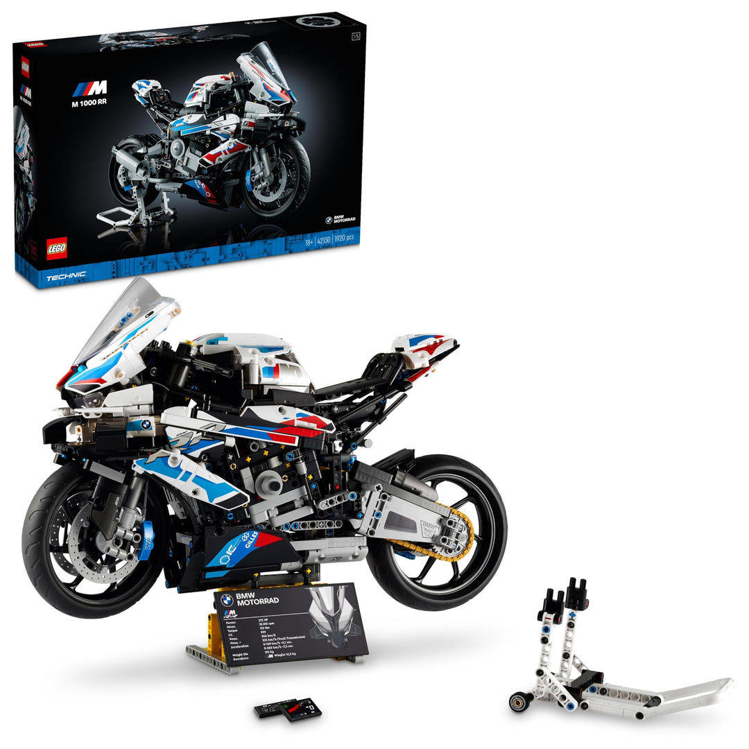 LEGO 42130 Technic BMW M 1000 RR Motorrad Modell für Erwachsene, Modellbausatz, Set als Geschenk zum