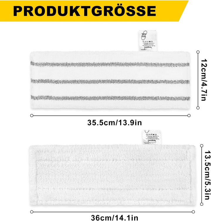 KEEPOW Dampfreiniger Zubehör-Set für Karcher,15 Teile, Kompatibel Mit EasyFix SC 2, SC 3, SC 4, SC 5