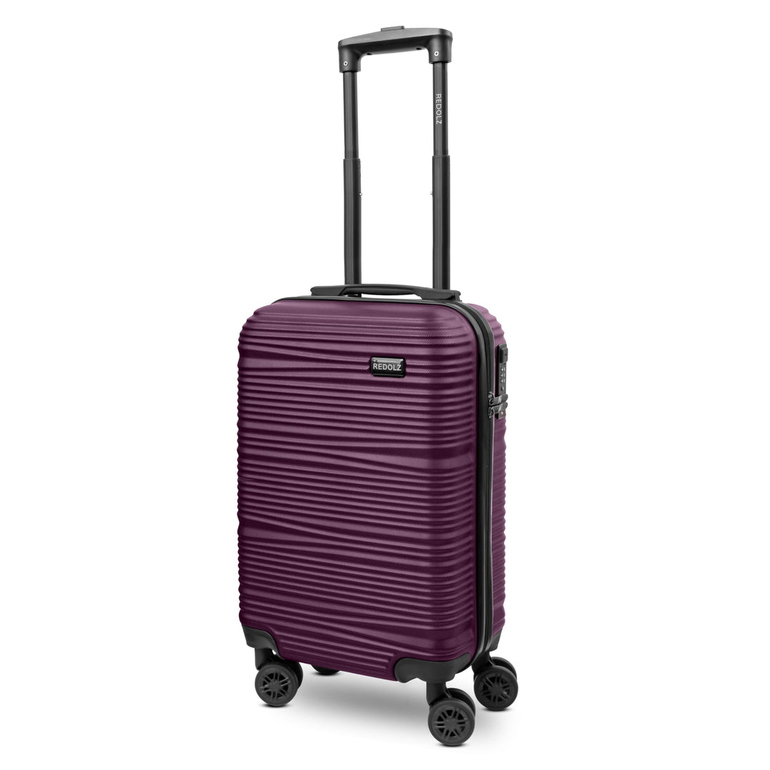 REDOLZ Kleiner Hartschalen Kabinen-Koffer | Cabin-Trolley 35 x 20 x 55 cm aus hochwertigem ABS-Mater