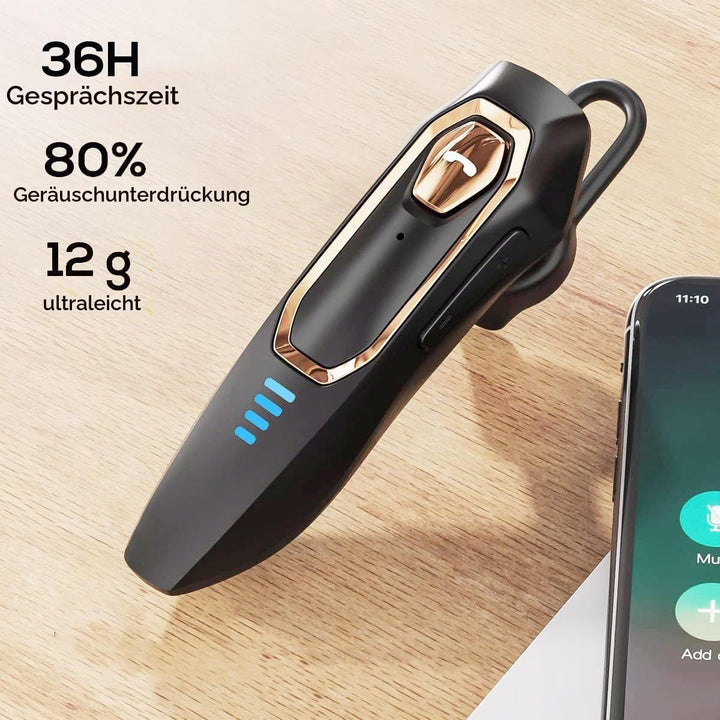 Micool Headset Bluetooth Handy V5.4 mit Mikrofon, Geräuschunterdrückung Freisprech Bluetooth Headset