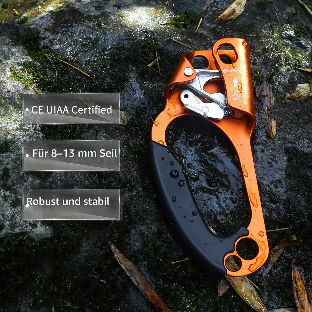 NewDoar UIAA &amp; CE-zertifizierte Handsteigklemme Seilklemme Ascension Kletterbaum Baumpfleger Abseile