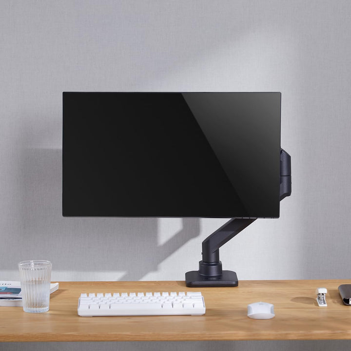 LogiLink Monitorhalterung für 17–49", mit Gasdruckfeder, geeignet für Flat & Curved Monitore, Alumin
