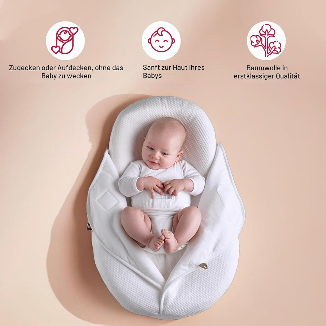 Red Castle - Cocoonacover - Leichte Baumwolle Decke, Weiss