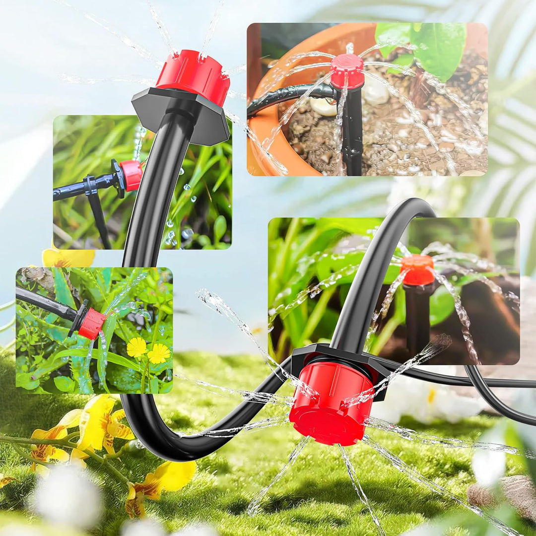 Forever Speed BewässerungsSystem 315PCS Garten Bewässerung Kit, 60M+15M Bewässerungsrohre, Tröpfchen