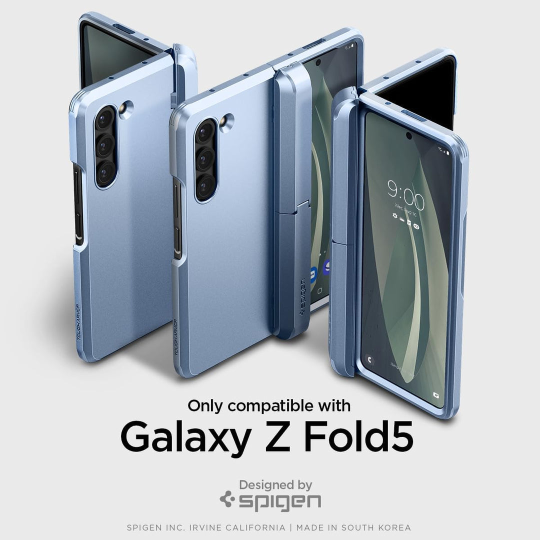 Spigen Tough Armor Pro P Hülle Kompatibel mit Samsung Galaxy Z Fold 5 -Hellblau (S Pen Nicht inklusi