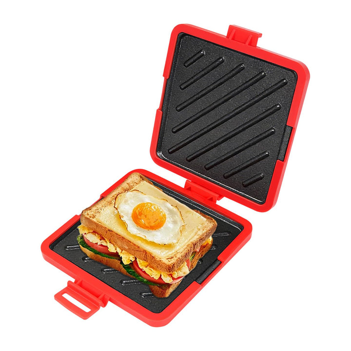 Sandwichmaker Mikrowelle, Mini Sandwichmaker für Mikrowelle und Backofen, Mikrowellen Sandwichtoaste