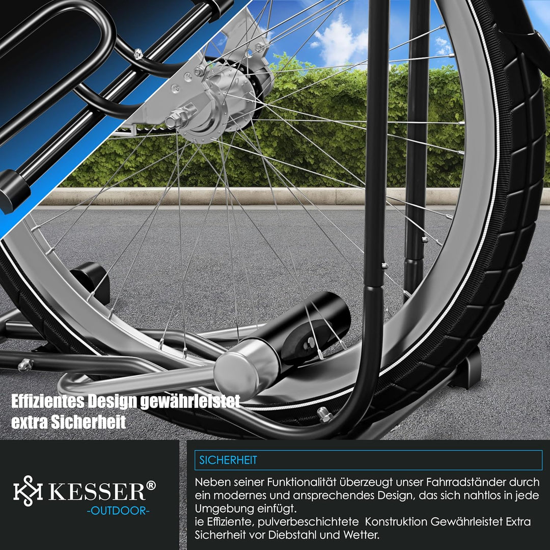 KESSER® Fahrradständer Boden einzeln für Mountainbike, E-Bike, Citybike, Rennrad, MTB | Fahrrad Mont