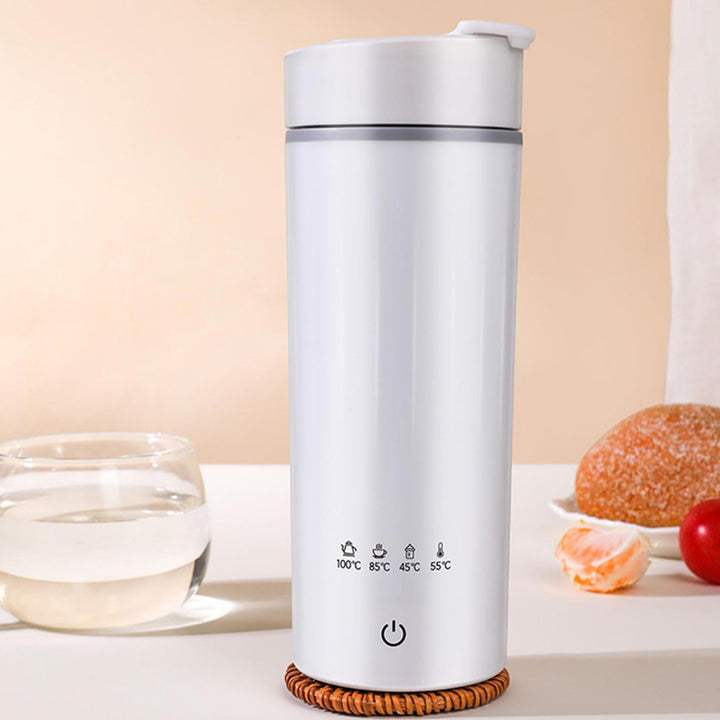 Elektrischer Reisewasserkocher Klein 475ml, 4 Temperatureinstellbar, Tragbarer Reise Wasserkocher 30