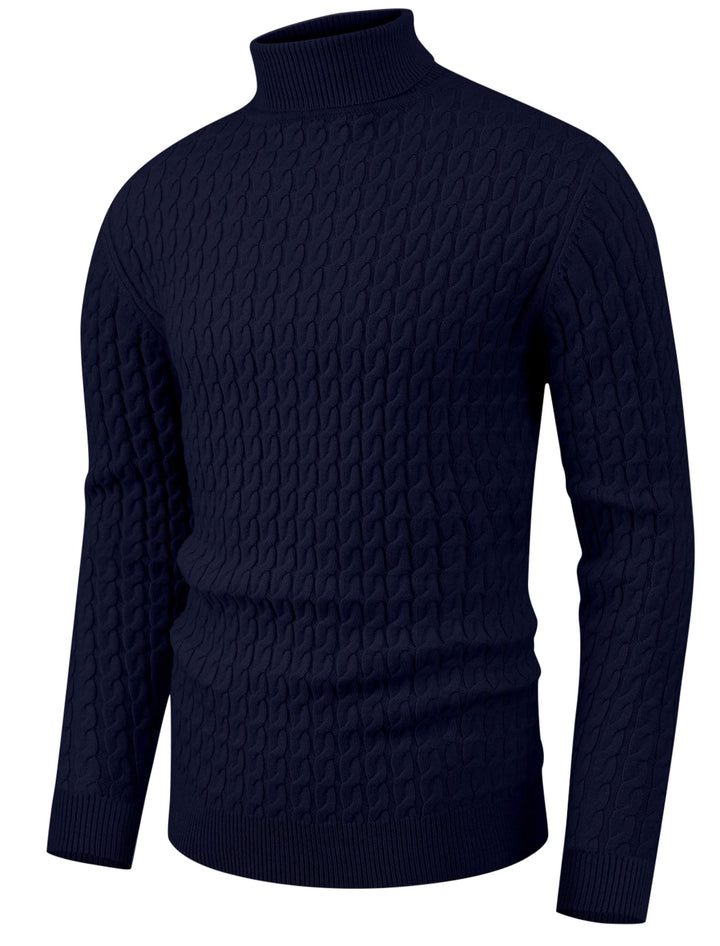 Hisir Rollkragenpullover Herren Klassischer Pullover Herren Warmer Winter Slim Fit Strickpullover Pu