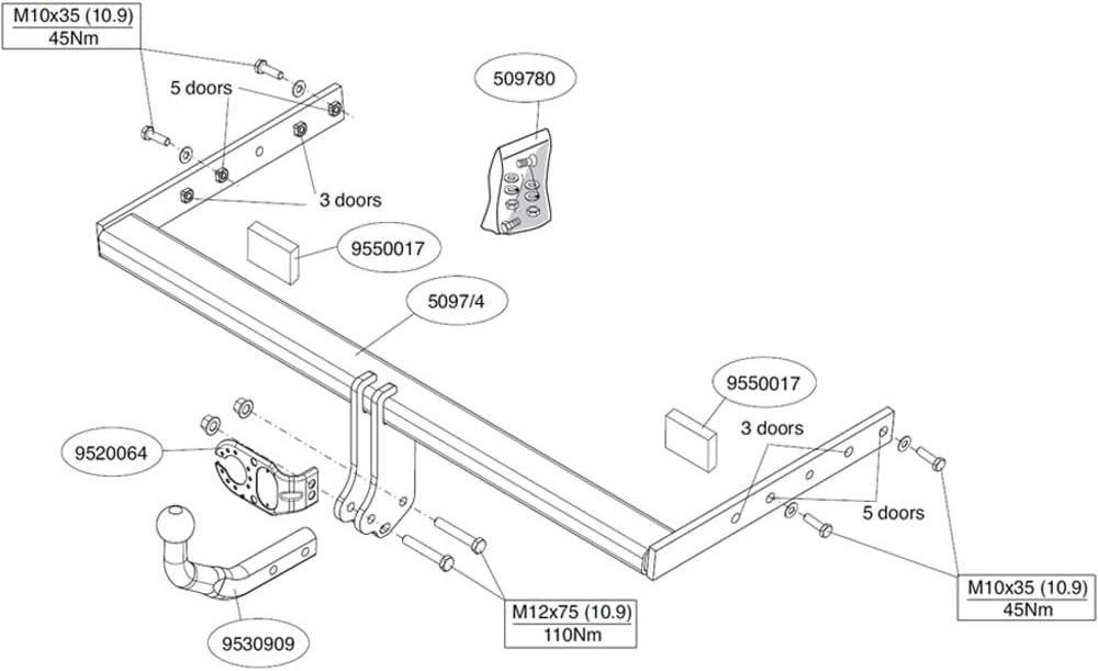 Thule Brink 509700 Anhängerkupplungen