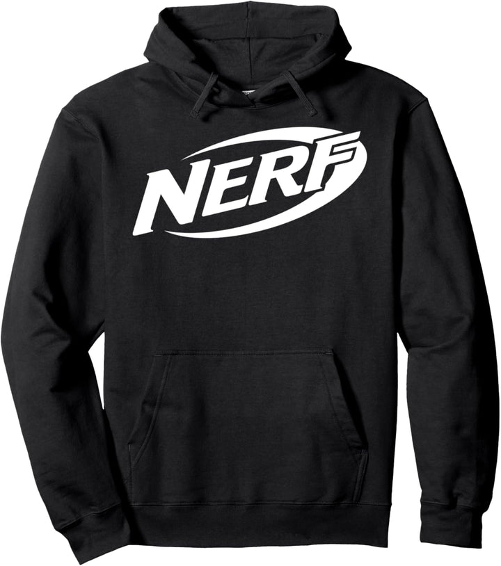 Nerf Simple White Retro Logo Pullover Hoodie