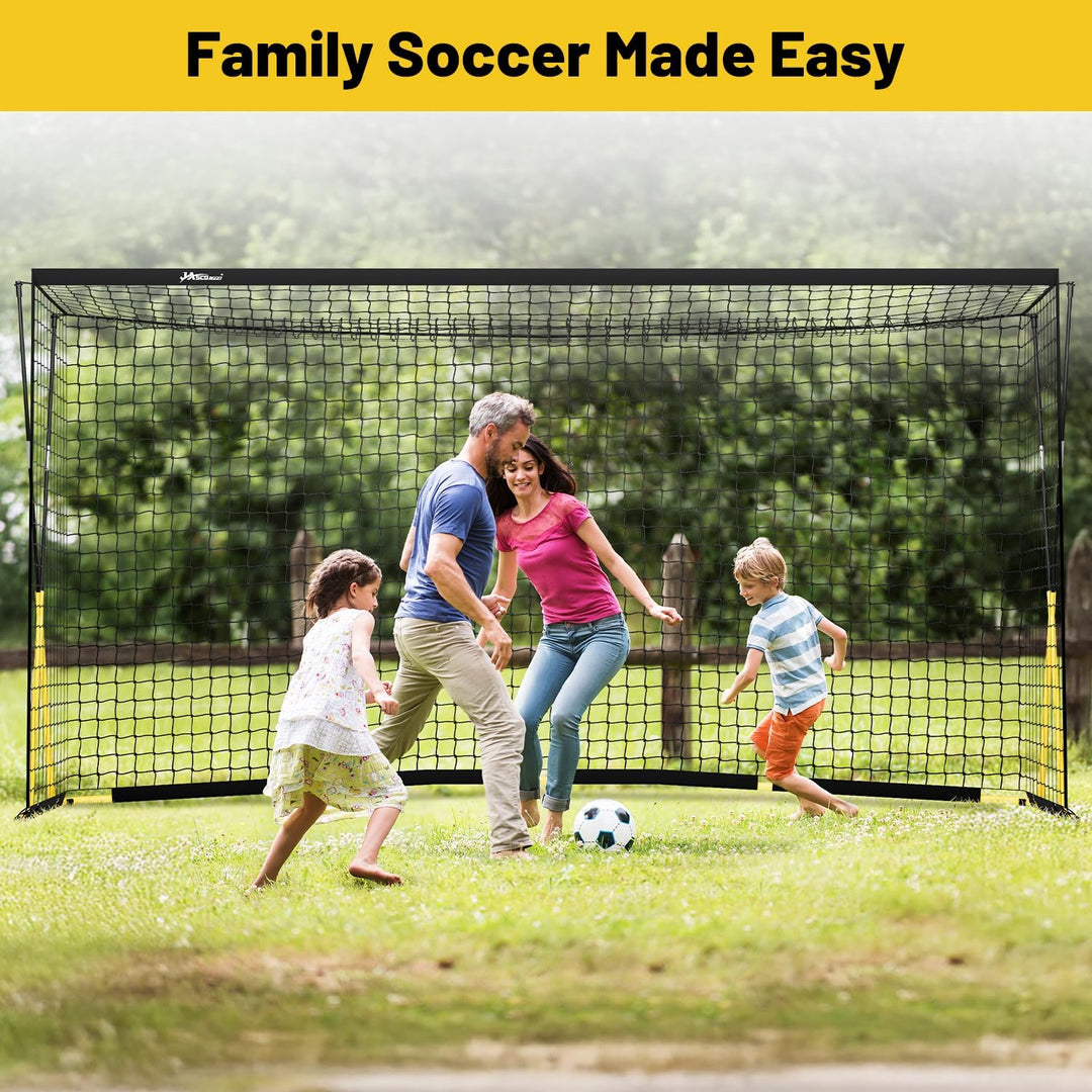 JASCOPRO 366*180cm Fussballtor, grosses Fussballtor für Kinder und Erwachsene