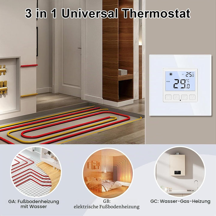 Digital Programmierbar Thermostat Heizung Weiss Bodenheizkammer Konstante Temperaturkammer für elekt