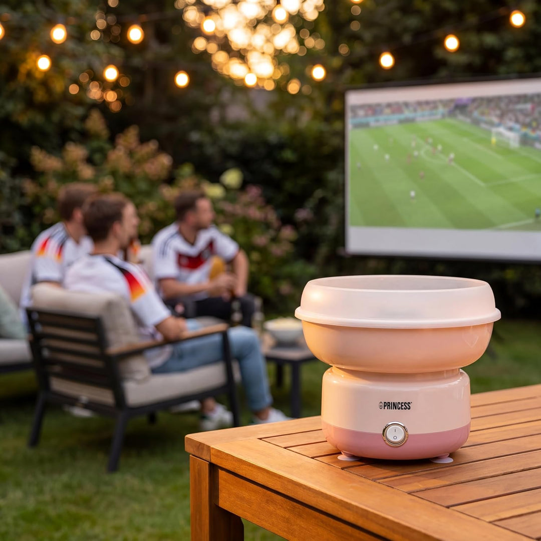 Princess Zuckerwattemaschine, 500W Leistung, BPA-frei, Kompaktes Design, Mit 10 Stäbchen & Messlöffe