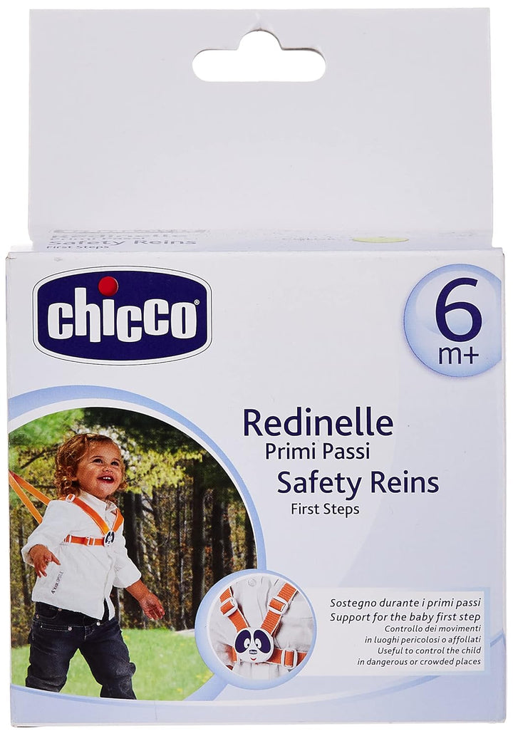 Chicco 00068390400000 Leibgurt für Kinder, First Steps, 12+ Monate, Sortiert, grün/orange