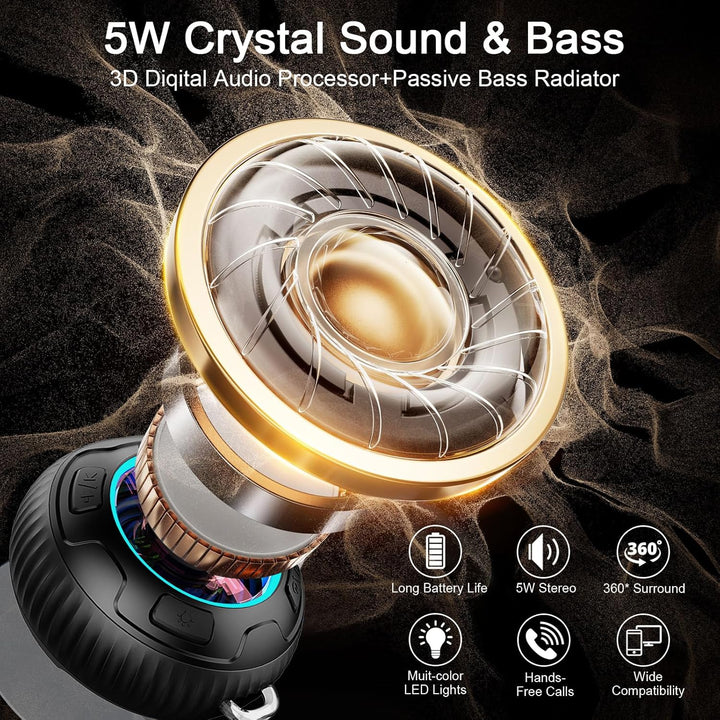 Bluetooth Lautsprecher, Musikbox Tragbarer Bluetooth Tiefem Bass, Kabelloser Klein Lautsprecher mit